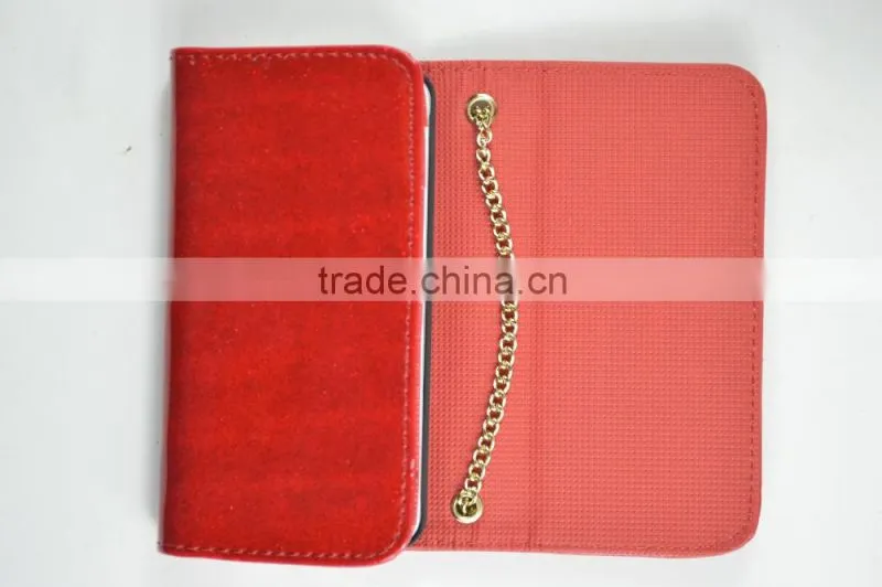 2016 Hot Sale PU Leather Case for iphone6 with triple-folded three times as fashion bag