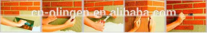 Artificial decorative thin brick web