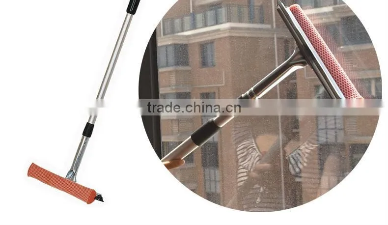 telescopic glass window washer flexible squeegee