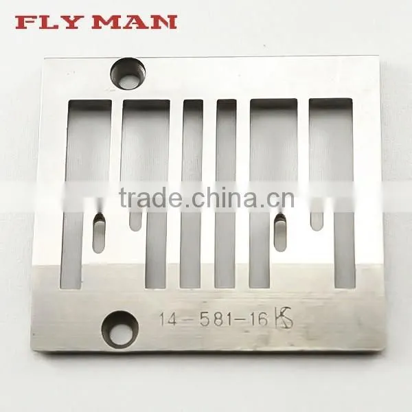 Overlock sewing machine parts 14-581-16 throat plate for janome sewing machine