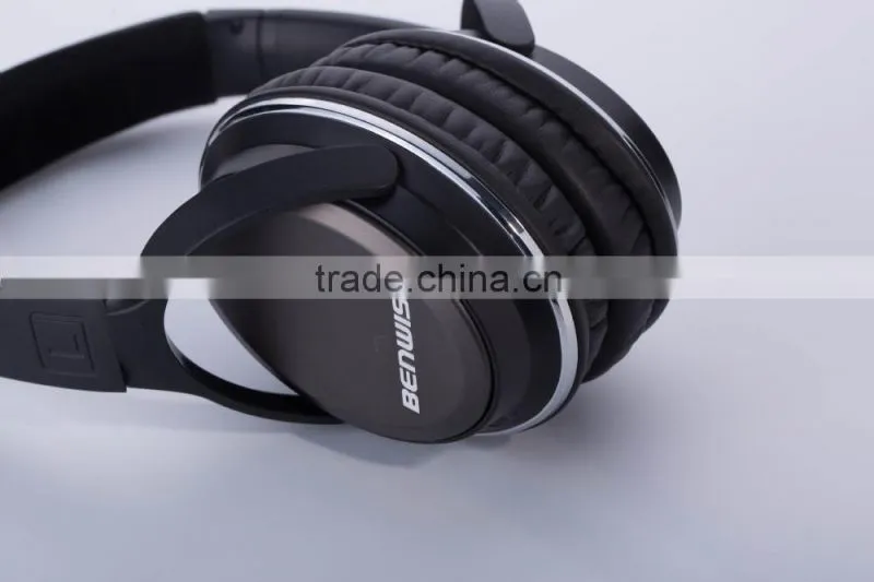 2015 BENWIS H600 over head headband wired headphones cable headset for laptop with mic