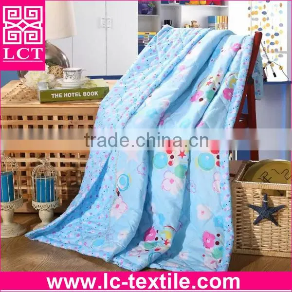 custom design reactive dye 100% AZO free microfiber polyester hotel quilt for promotion(LCTQ-0009)