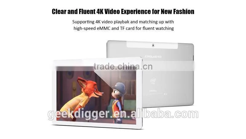 Teclast X16 Plus 2 in 1 Tablet PC-SILVER/Android 5.1 10.6 inch IPS Screen Intel Cherry Trail Z8300 64bit Quad Core 1.44GHz