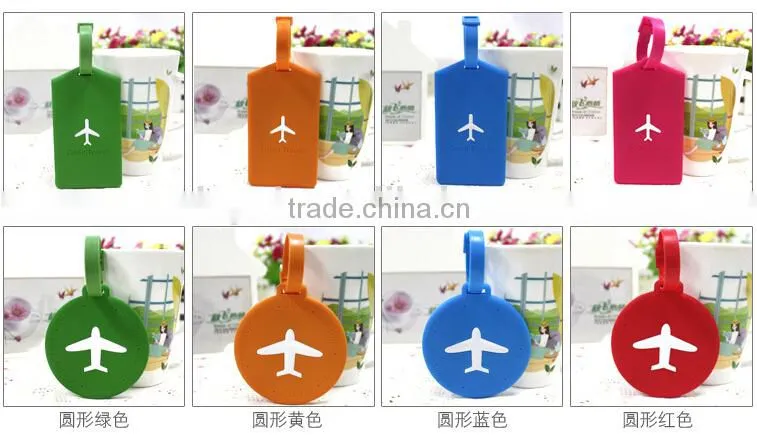 PVC luggage tags with customer customize debossed logos & various colors or shape