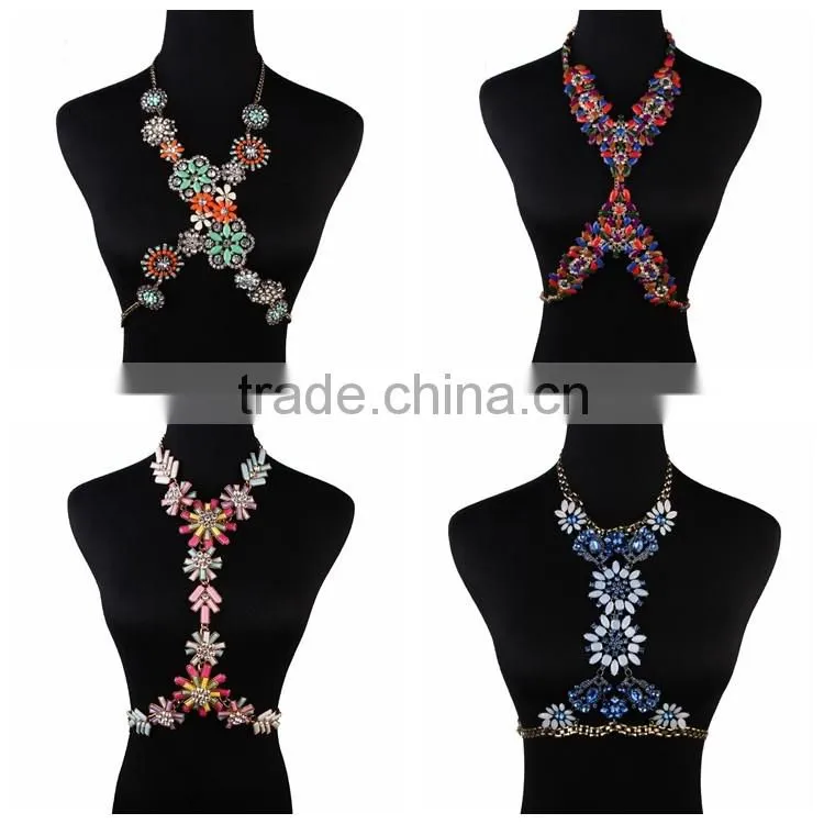 Crystal sexy waist belly chain body jewelry body chain