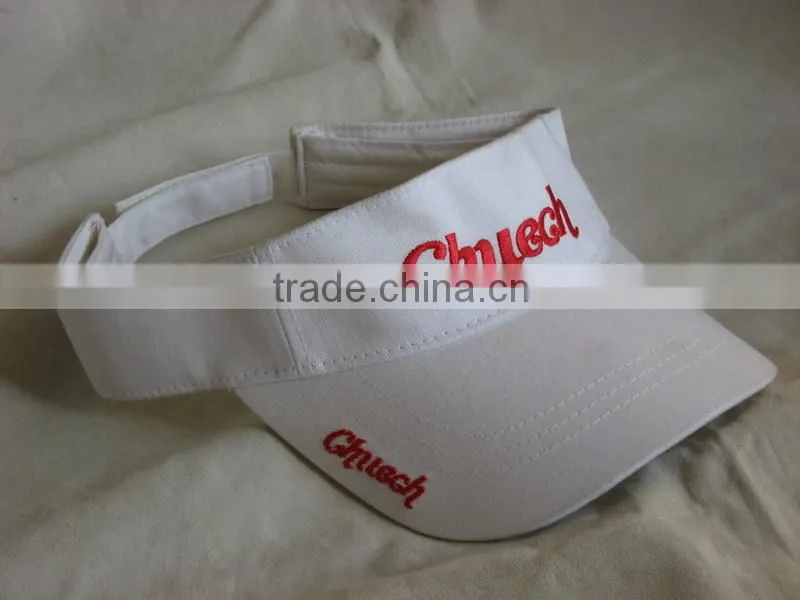 2015 cheap men's sports sun visor cap 100% cotton summer sun visor cap and hat