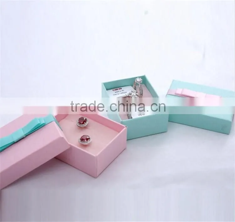 Customzied logo paper cardboard earring jewelry box