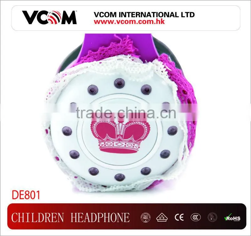 VCOM Newest Professional Design Children's headphones for 6-12 years old Children