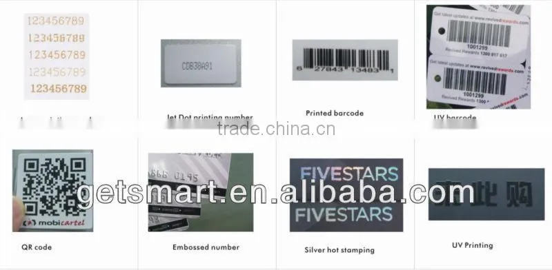Colorful Printed Glossy PVC Member Card CR80