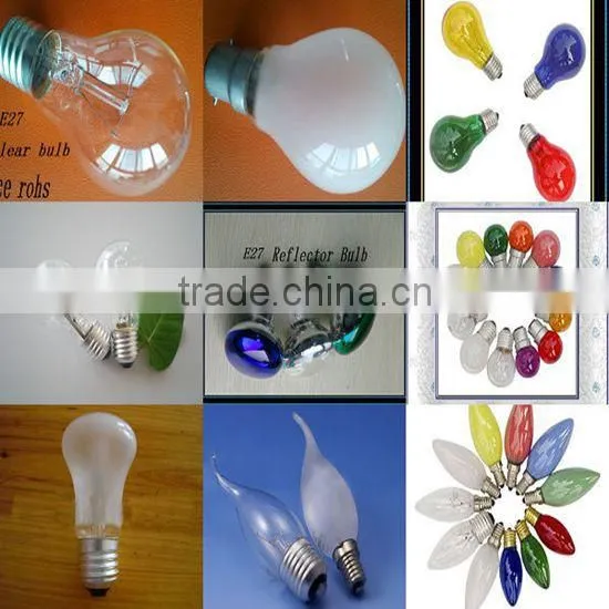 E27 B22 40W 60W 75W 100W incandescent standard frosted bulb