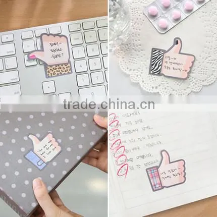 wenzhou cangnan wholesale decorative promotional hand shaped sticky notes memo pad