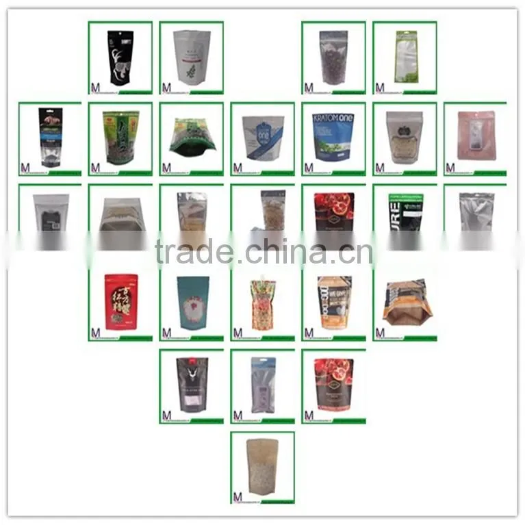 Customized gravure printing surface cheap kraft paper bag / recycled heat seal brown paper pouch