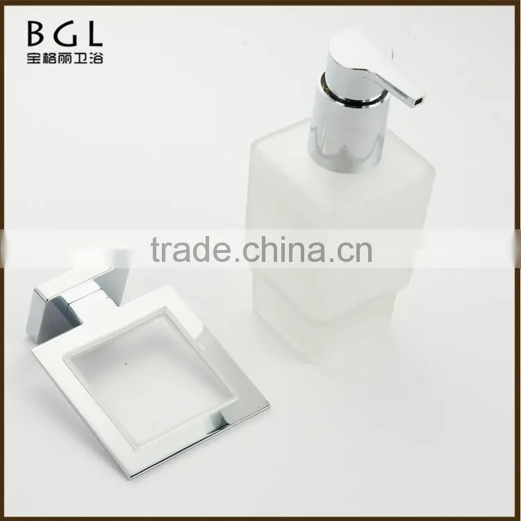 20738A square design wall-mounted zinc alloy soap dispenser bathroom accessories