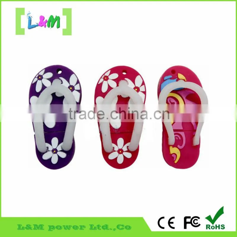 Promotional gift pvc usb flash drive with custom logo/shoes shape usb flash memory stick