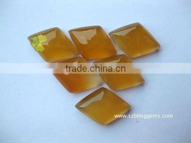 New arrival Hot seller red agate semi precious stone diamond shape cabochon