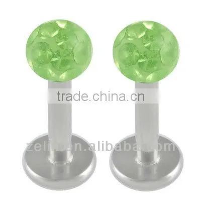 Unique gold pated spiral lip rings body jewelry piercing
