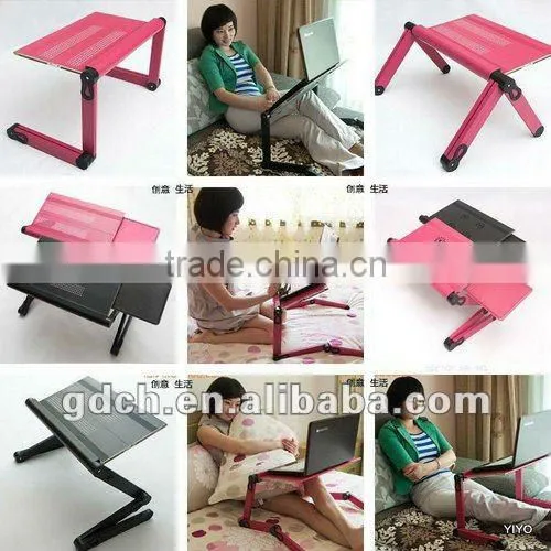 Portable folding design adjustable computer monitor stand