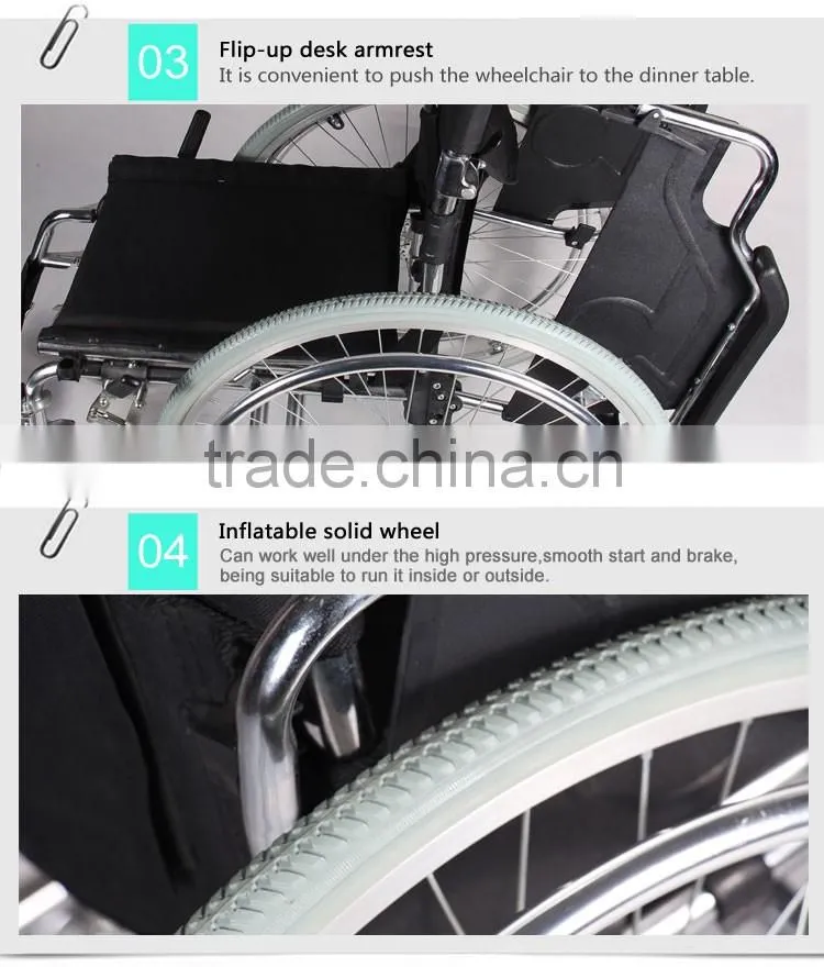 Alibaba China Supplies Topmedi Economics Steel Normal Wheelchair Prices in Egypt