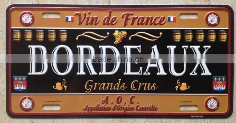 2015 wholesale vintage license plate