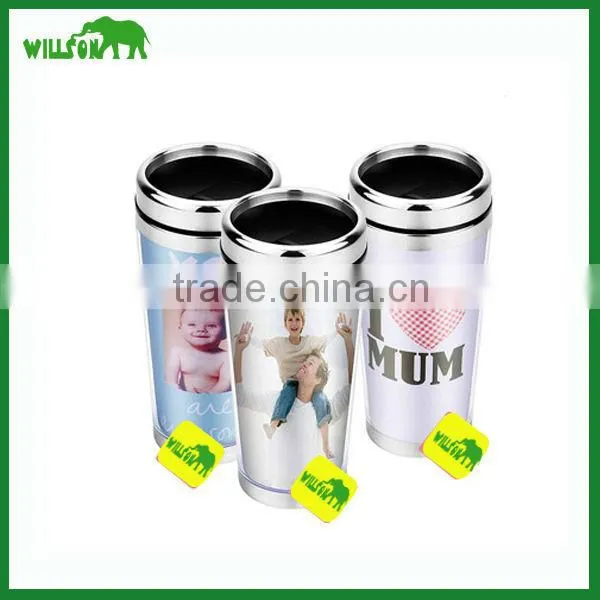 Double wall vacuum paper tumbler