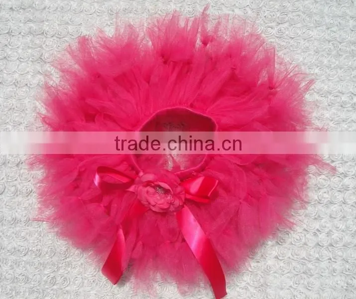 2016 New Product Children Bow Design Tutu Skirt, Direct Manufactory Handmade Baby Girl Petti Skirt, Baby Girl Summer Dress