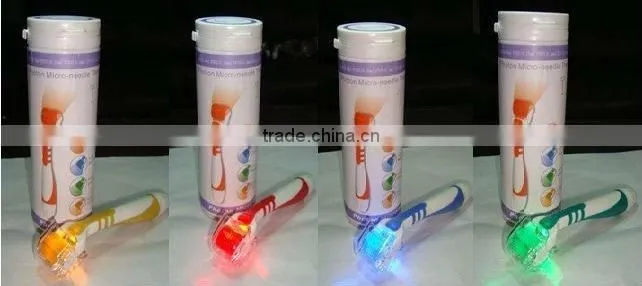 MT Photon Microneedle Dema Skin Roller with Led Light and Replaceable Head
