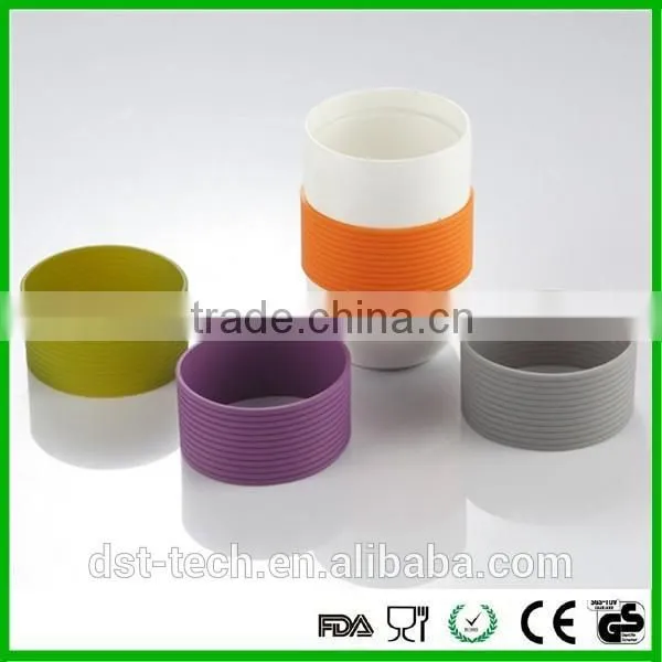 silicone cup lid animal hot water bottle cover coffee cup lid