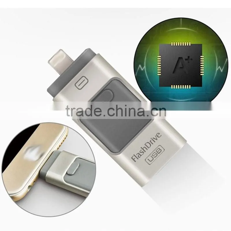 Pen drive HD memory stick Dual purpose mobile OTG Micro USB Flash Drive 16GB 32GB 64GB PENDRIVE For iPhone 6 6s Plus 5 5S ipad