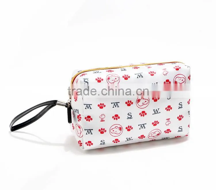 2015 new promotional stain printed necessity cosmetic bag