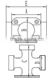 marine hardware cross bollard
