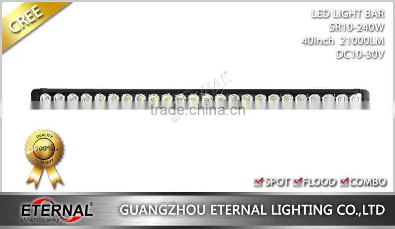 240W 40" 4WD wrangler rubicon offroad equipments 4x4 ATV buggy vehicles boat high power waterproof led work light bar