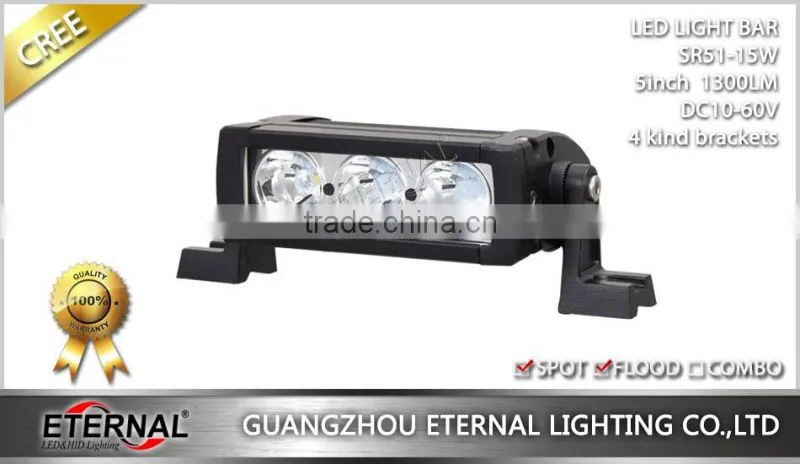 5in 15W mini led light bar marine boat yatch motorsports steamership liner led work light