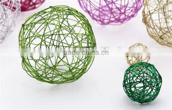 rattan colored christmas ball