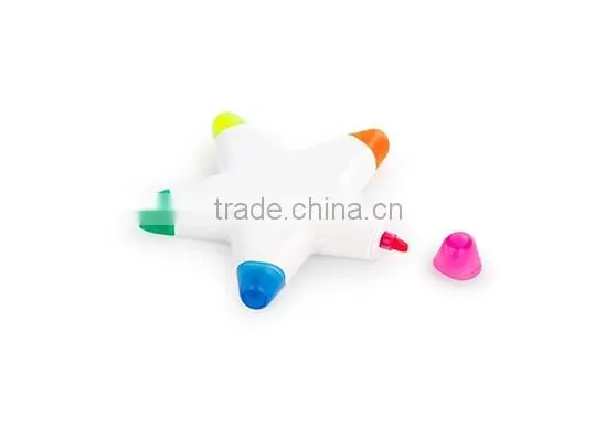 3 in 1 triangle shaped highlighter pen maker/multi colored highlighter pen/office & school supplies