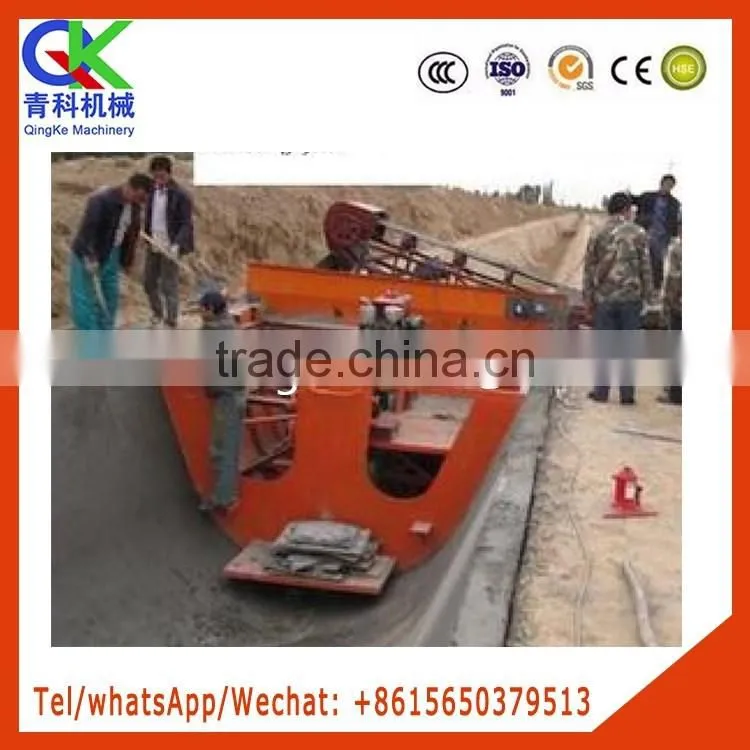 Hydraulic U-shaped ditch lining machine made in China Qingke machinery