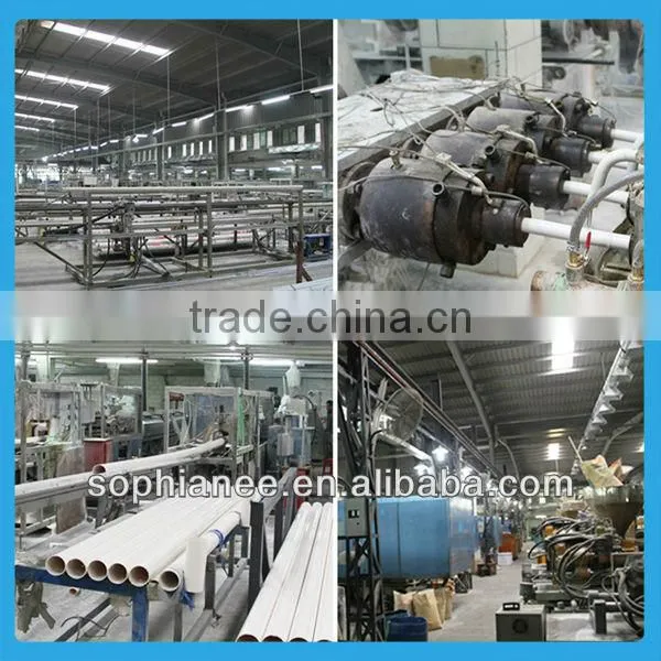 White Rigid Plastic PVC Electrical Conduits