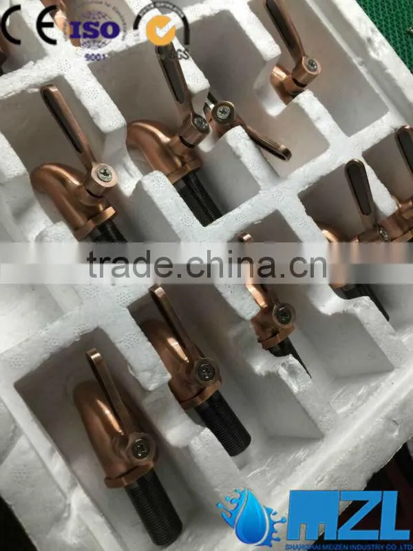 MZL cheapest brass garden tap for juice machine, dispenser,wine barrel China supplier