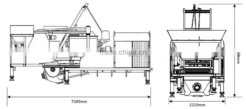 Hot sale electric motor concrete mixer with pumps price