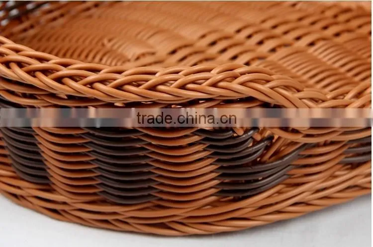 2016 cheap pet accessory custom size wicker hand made pet basket