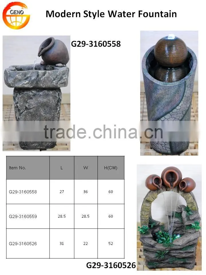 Artificial stone finish water fountain