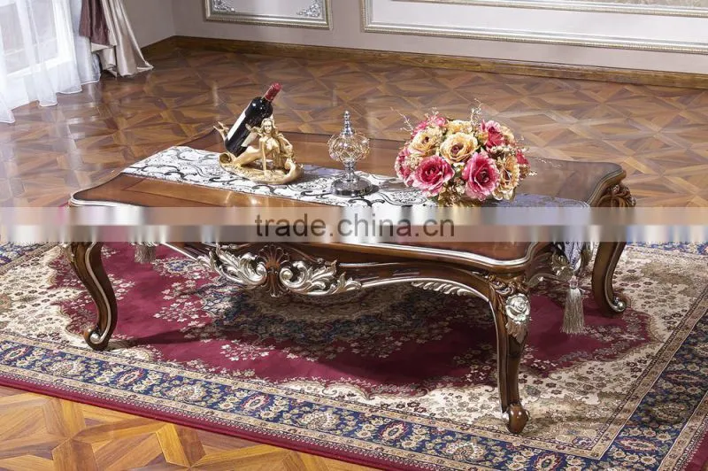 Bisini Antique Coffee Table , Roayl Wooden Coffee Table, Living Room Centre Coffee Table