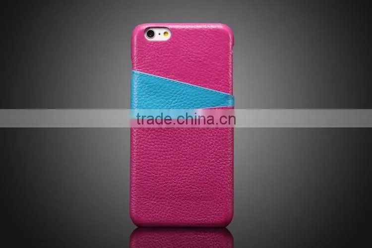 Genuine leather back cover, multi color leather case for iphone 6s / plus
