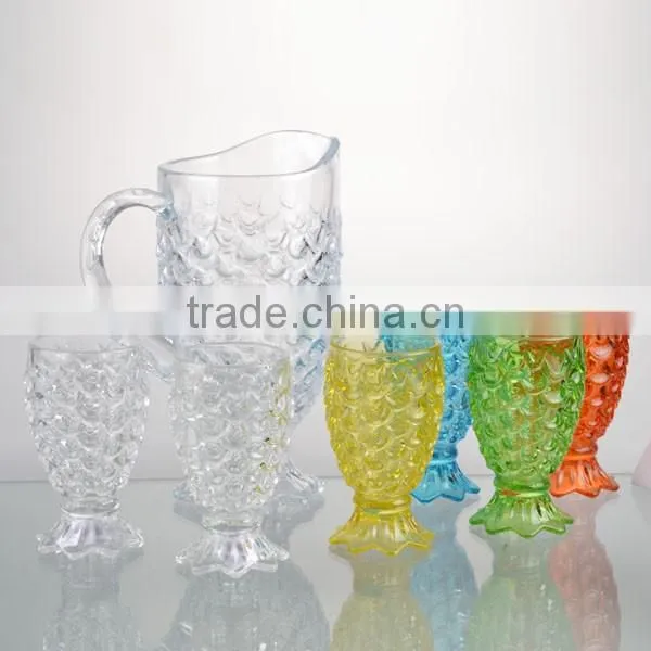 48oz High quality and elegant design 7 sets holder decander with water glass