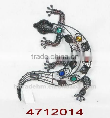metal lizard for decoration