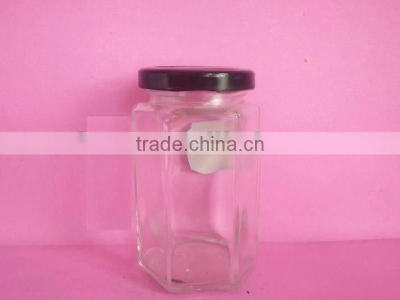 glass pickles jars with metal cap, glass pickles container