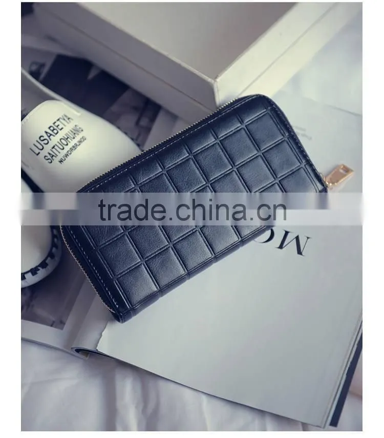 Women Long PU Leather 3 Fold Handbags Purses Clutch Wallet