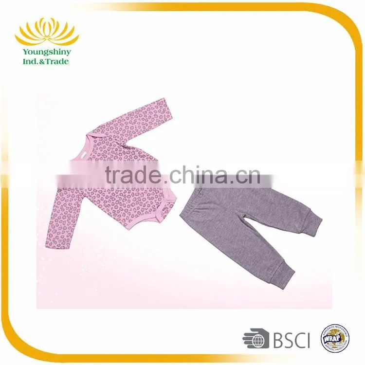 High quality 3pcs custom warm winter baby clothes