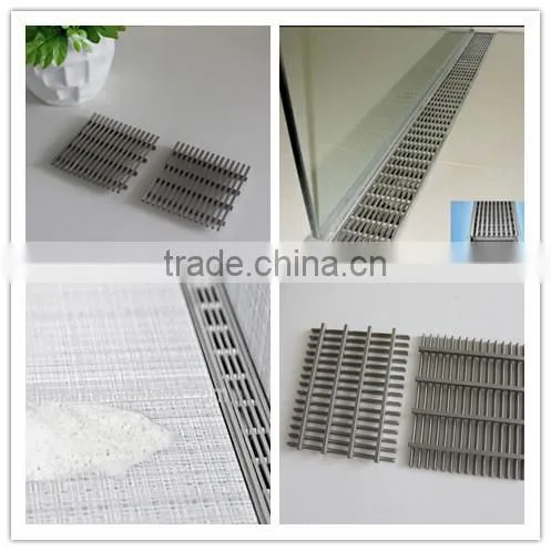 stainless steel floor drain grate pool drain/patio areas/airport drain system/railway drainage