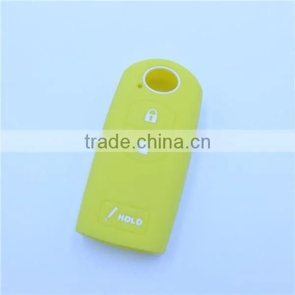 Silicone car key cover bag for mazda 3 button keys
