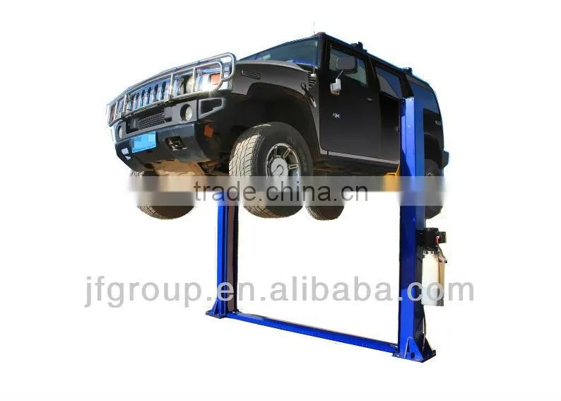 Dual Lock Double Cylinders 4.5T Two Post Floor Plate Heavy Duty Hydraulic Lift